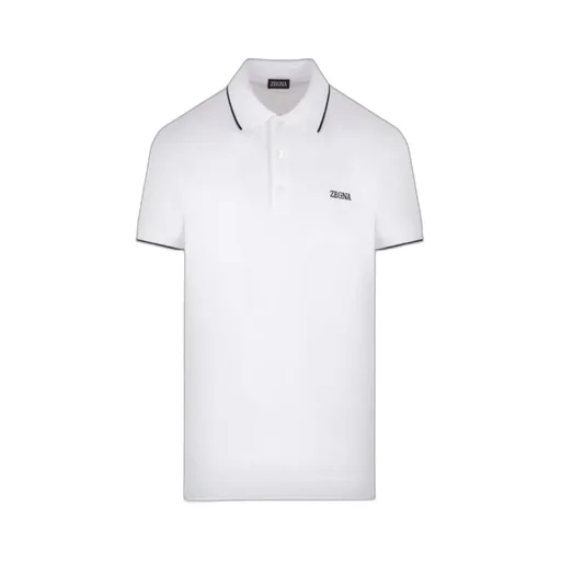 Z Zegna Logo Embroidered Polo Shirt