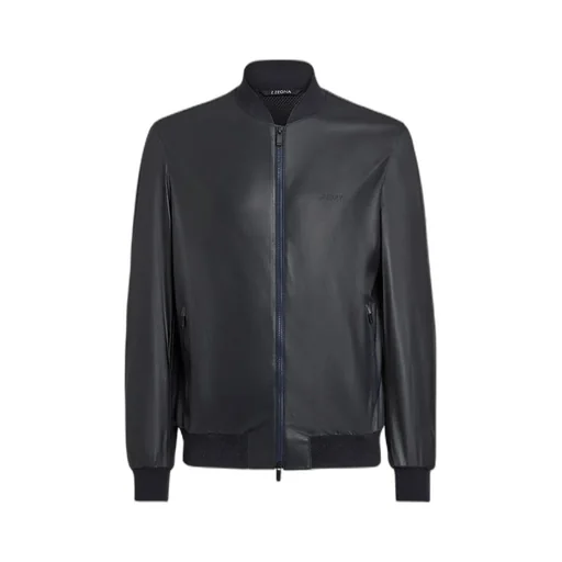 Zipper Logo Casual Jacket