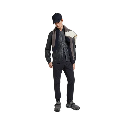 Zipper Logo Casual Jacket