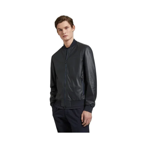 Zipper Logo Casual Jacket