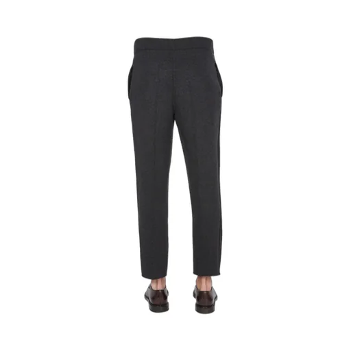 Elasticated Cashmere-Blend Trousers