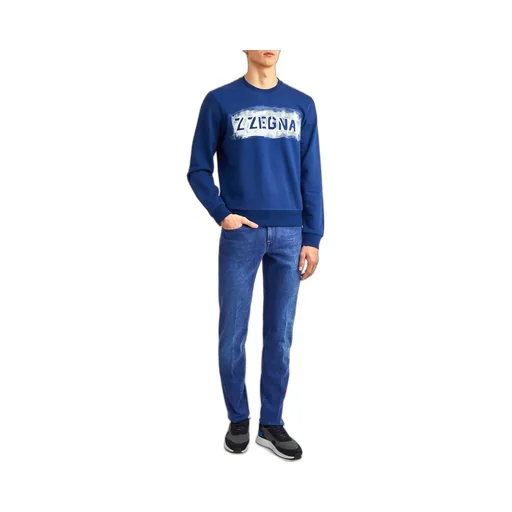 Logo Printed Long-Sleeved Sweater