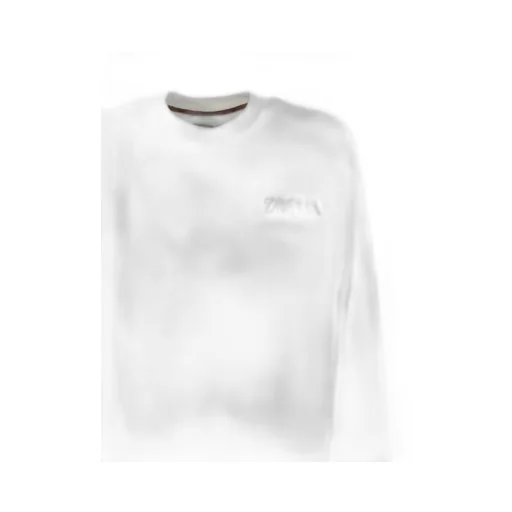 Z Zegna Logo Printed Crewneck Sweatshirt
