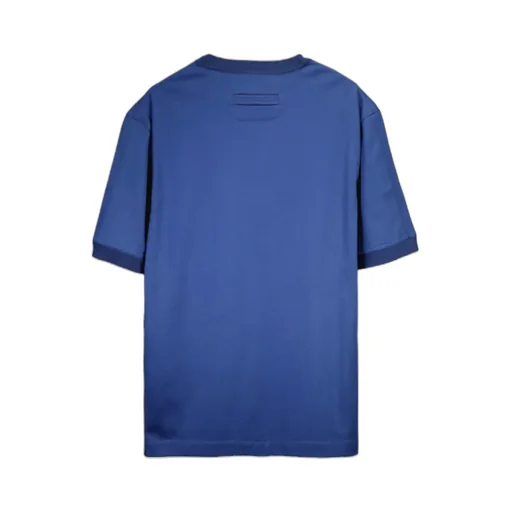 Ribbed-Trim Cotton T-Shirt