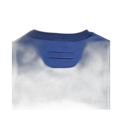 Ribbed-Trim Cotton T-Shirt