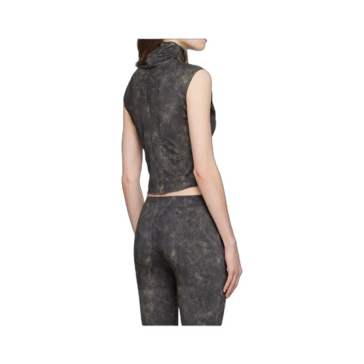 Printed Turtleneck Vest