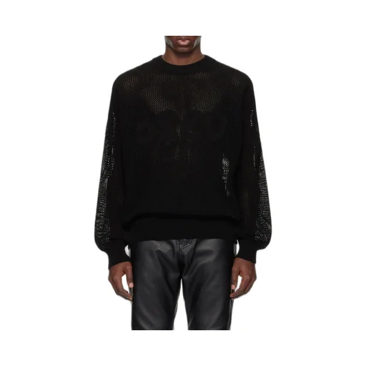 Hollowed-Out Knitted Sweater