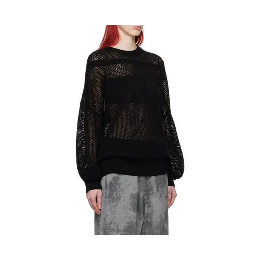 Hollowed-Out Knitted Sweater