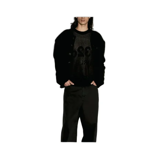 Hollowed-Out Knitted Sweater