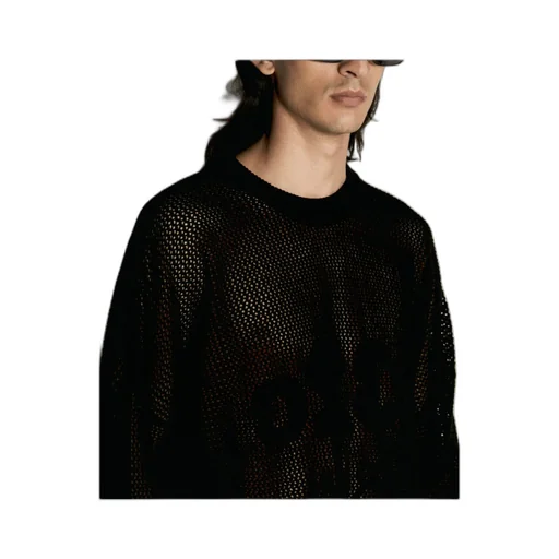 Hollowed-Out Knitted Sweater