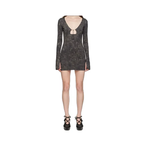 Printed Long Sleeve Dress