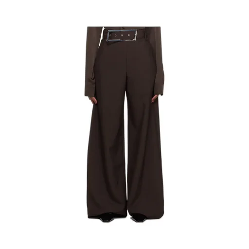 Buckle Belt Casual Pants