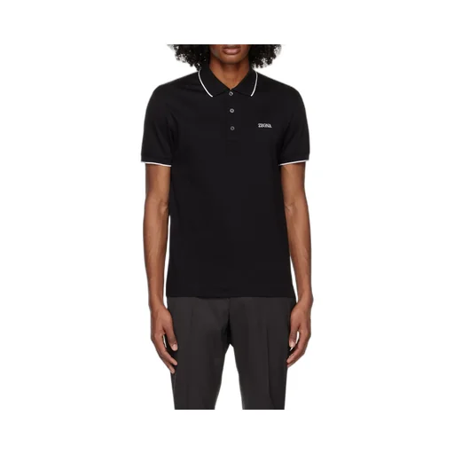 Logo Embroidered Short-Sleeved Polo Shirt