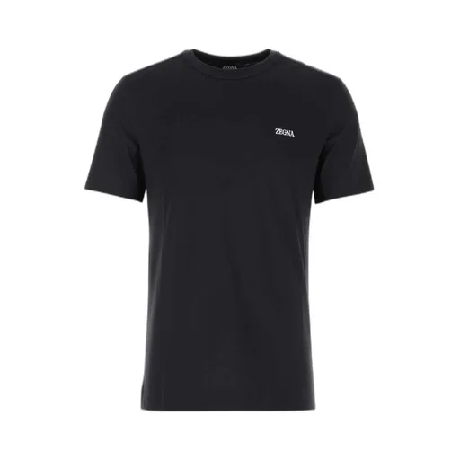 Z Zegna Logo Embroidered Crewneck T-Shirt