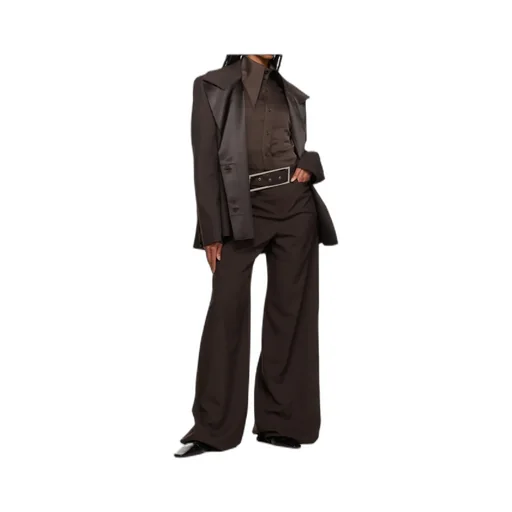 Buckle Belt Casual Pants