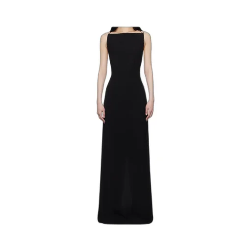 Backless Crepe Dress