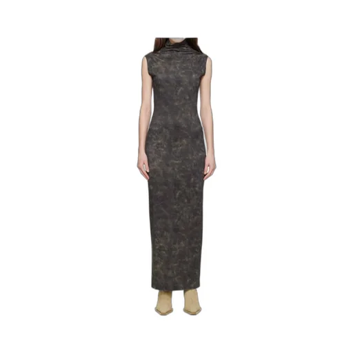 High Neck Sleeveless Dress
