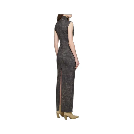 High Neck Sleeveless Dress