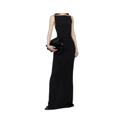 Backless Crepe Dress