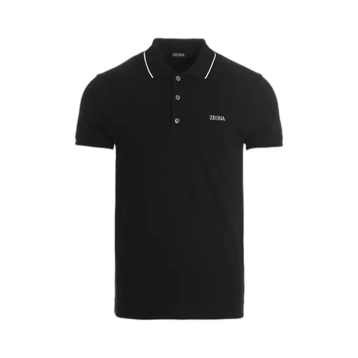 Logo Embroidered Short-Sleeved Polo Shirt