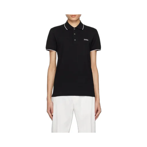 Logo Embroidered Short-Sleeved Polo Shirt