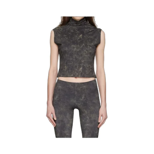 Printed Turtleneck Vest