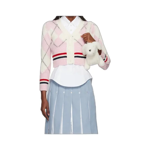 Argyle Intarsia Cardigan