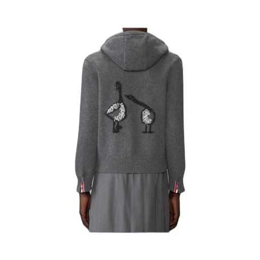 Intarsia Zip-Up Hoodie