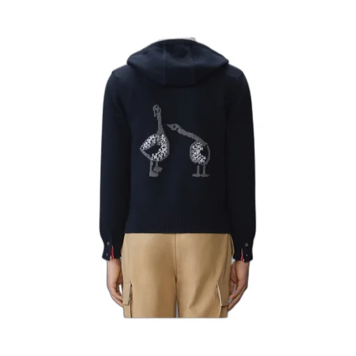 Geese Intarsia Hoodie