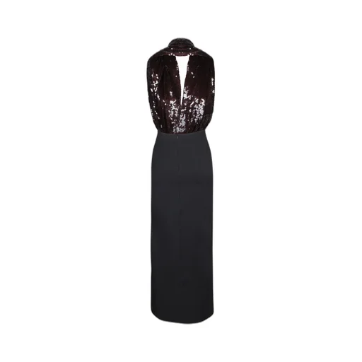 Backless Sequin Maxi Dress