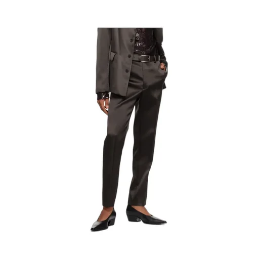 Slim-Fit Triacetate And Nylon-Blend Satin Trousers