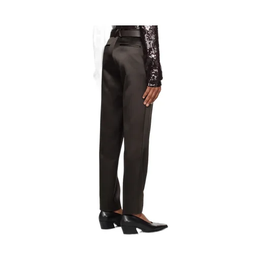 Slim-Fit Triacetate And Nylon-Blend Satin Trousers