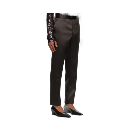 Slim-Fit Triacetate And Nylon-Blend Satin Trousers