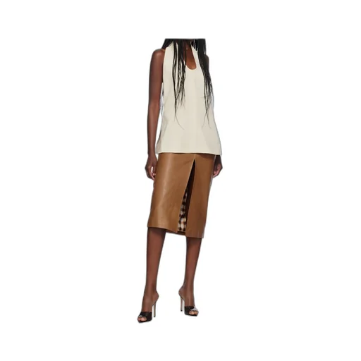 Fitted Skirt With Split Details