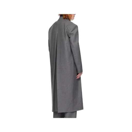 Stretch Virgin Wool-Blend Twill Coat