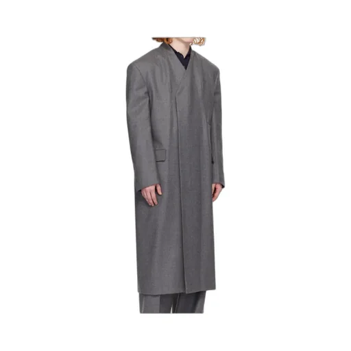Stretch Virgin Wool-Blend Twill Coat