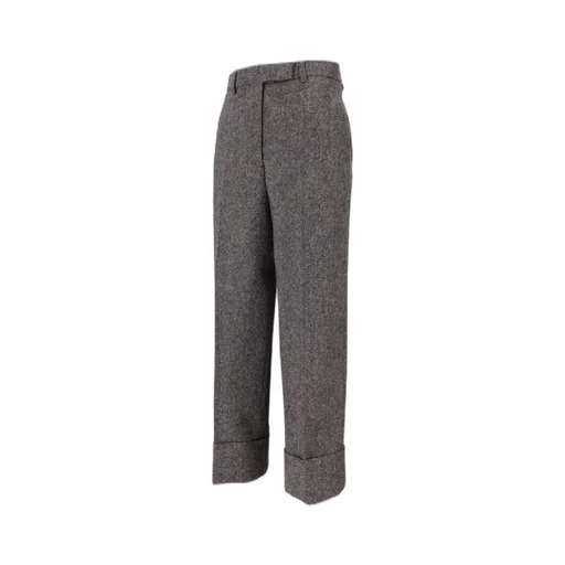 High-Waist Straight-Leg Trousers