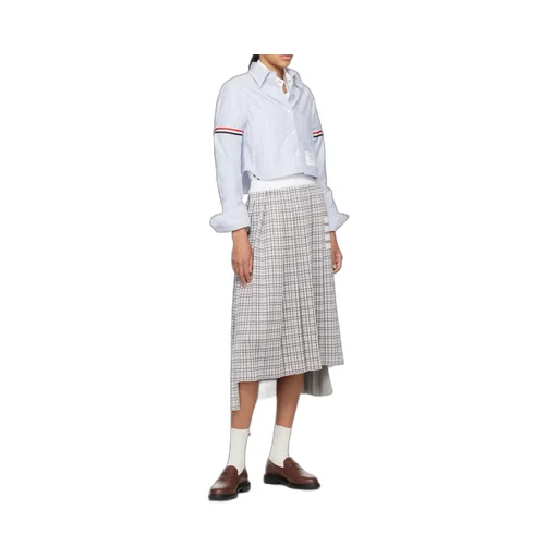 Cropped Logo Detailed Shirt