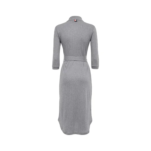 Knitted Shirt-Collar Dress