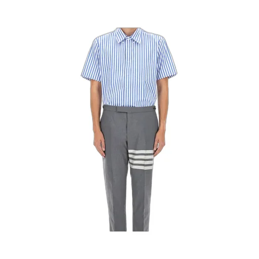 Striped Logo Patch Shirt