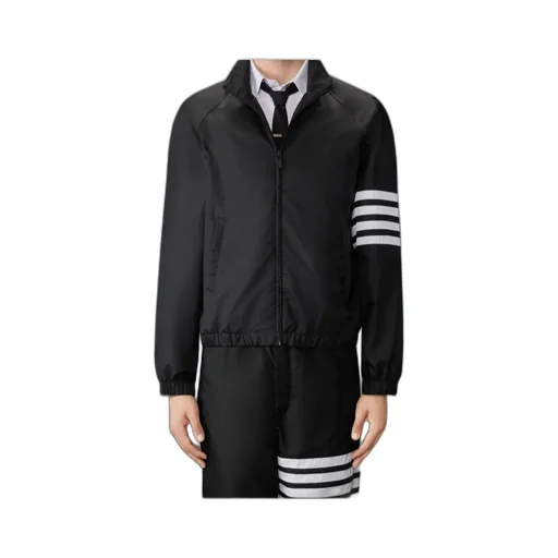4-Bar Stripe Zipped Jacket