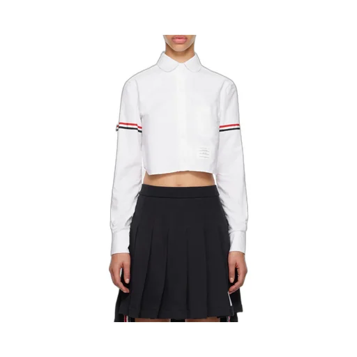 Cropped Button-Up Shirt