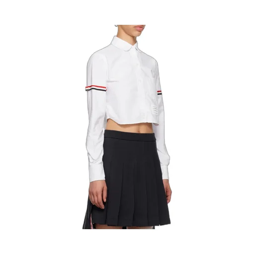 Cropped Button-Up Shirt