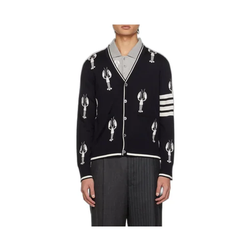 Lobster Motif Cardigan