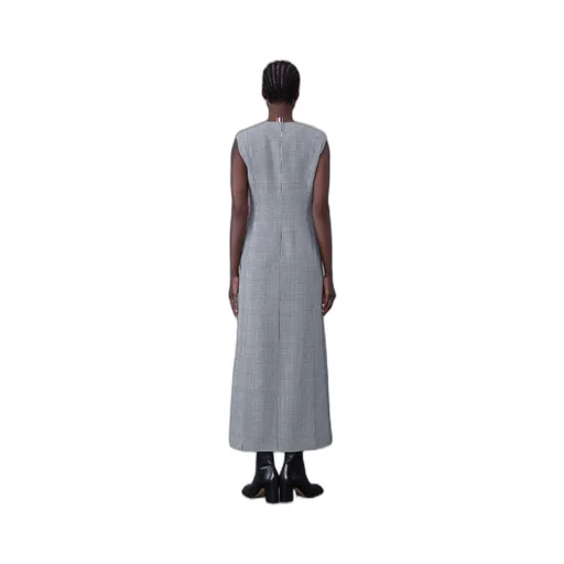 Sleeveless Split Wool Dress