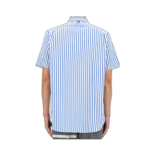Striped Logo Patch Shirt