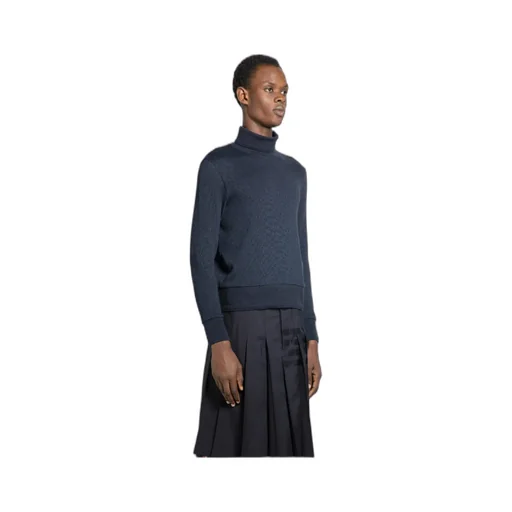 High-Neck Knitted Sweater