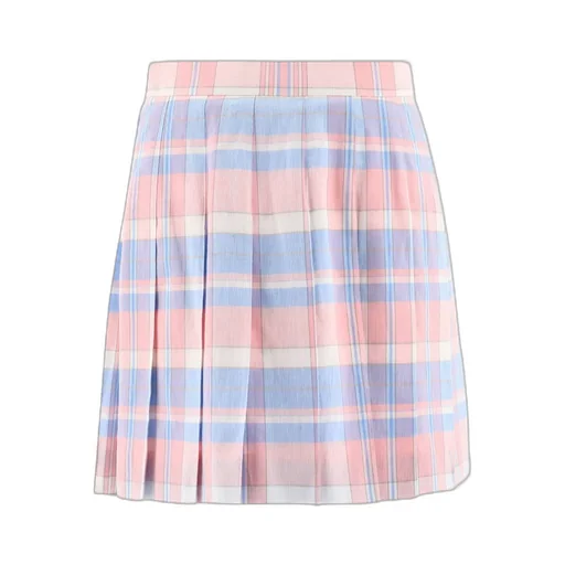 Tartan Pleated Mini Skirt