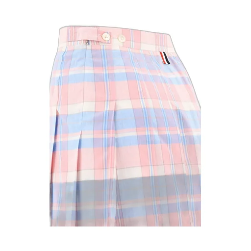 Tartan Pleated Mini Skirt