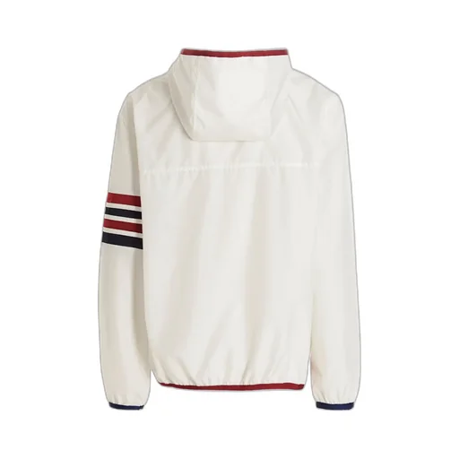 Striped-Detail Hooded Jacket